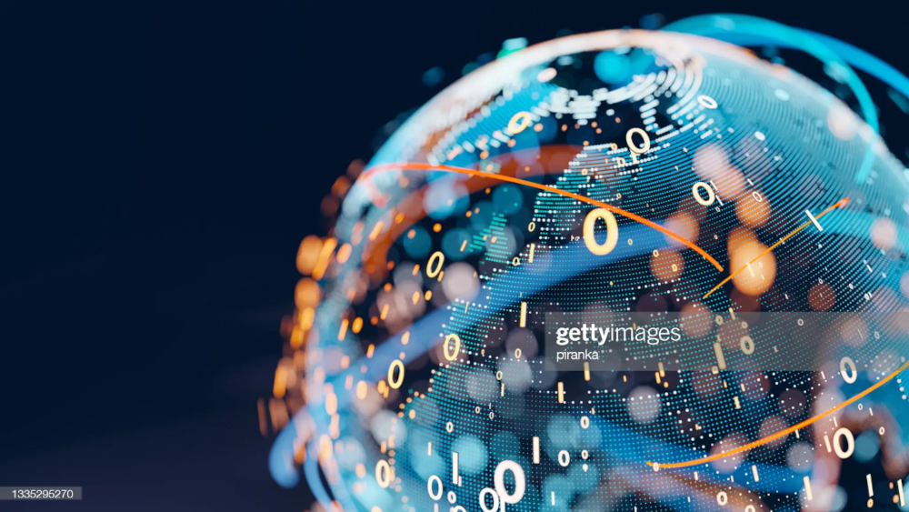 Internet in binary code