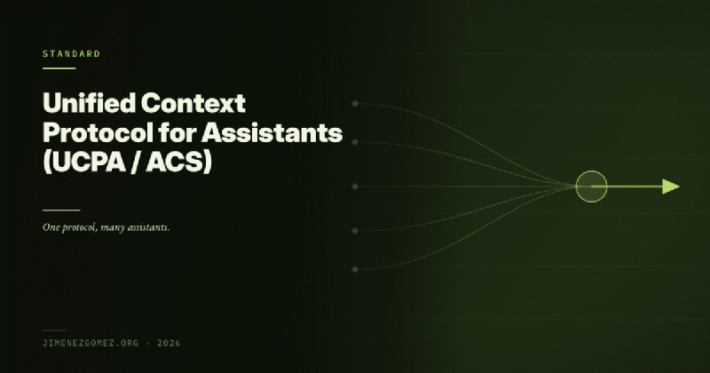Featured image of post Unified Context Protocol for Assistants (UCPA / ACS)