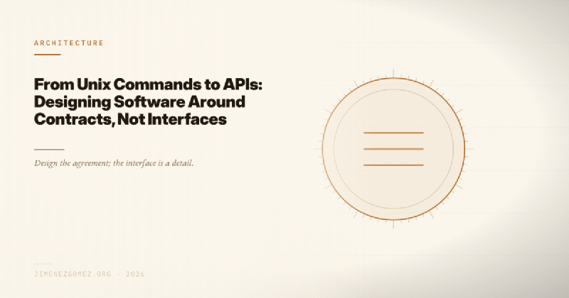 Featured image of post From Unix Commands to APIs: Designing Software Around Contracts, Not Interfaces